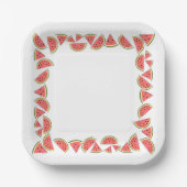 Pieces Square Pappteller (Vorderseite)