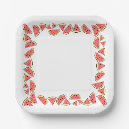 Pieces Square Pappteller (Vorderseite)