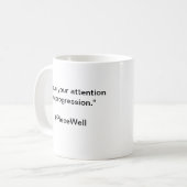 PieceWellQuote Kaffeetasse (Vorderseite Links)