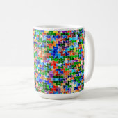 Piecewise Bowties Dot 15oz Tasse (VorderseiteRechts)