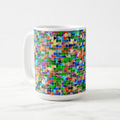 Piecewise Bowties Dot 15oz Tasse (Vorderseite Links)