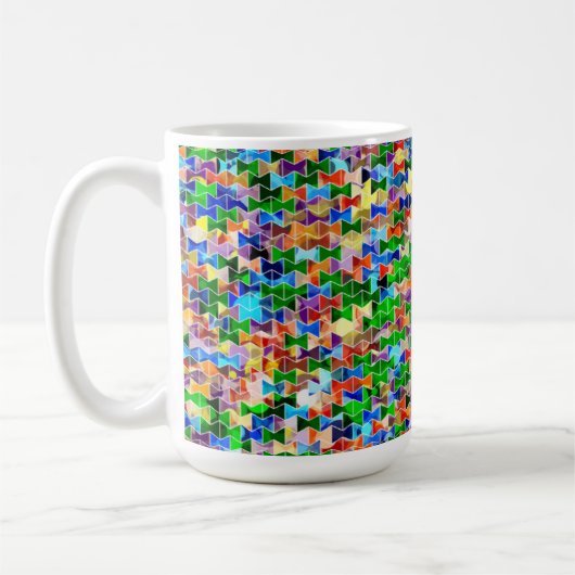 Piecewise Bowties Dot 15oz Tasse (Links)