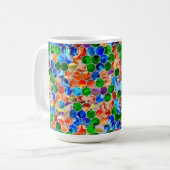 Piecewise Circles Swirl 15oz Tasse (Vorderseite Links)