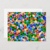 Piecewise Hexagons Dot Postkarte (Vorne/Hinten)