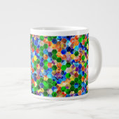 Piecewise Horizontal Hexagons Dot 20oz Tasse (Vorderseite Rechts)