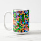 Piecewise Horizontal Hexagons Swirl 15oz Tasse (Links)