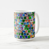 Piecewise Polygons Swirl 15oz Tasse (VorderseiteRechts)
