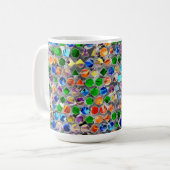 Piecewise Polygons Swirl 15oz Tasse (Vorderseite Links)
