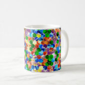 Piecewise Vertikale Hexagons Dot 11oz Tasse (VorderseiteRechts)