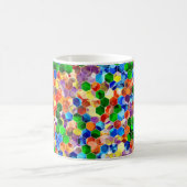 Piecewise Vertikale Hexagons Dot 11oz Tasse (Mittel)