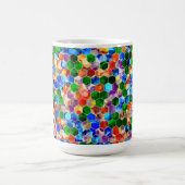 Piecewise Vertikale Hexagons Dot 15oz Tasse (Mittel)