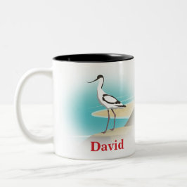Pied Avocet Bird Zweifarbige Tasse