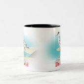 Pied Avocet Bird Zweifarbige Tasse (Mittel)
