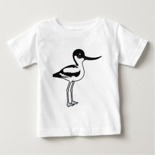 Pied Avocet Niedlich Birdorable Cartoon Bird Baby T-shirt