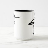 Pied Avocet Niedlich Birdorable Cartoon Bird Tasse (Zentrum)