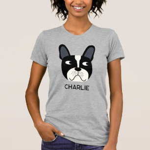 Pied French Bulldog Personalisierter T - Shirt