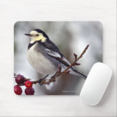 Pied Wagtail Mousemat Mousepad (Mit Mouse)