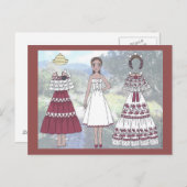 Piedad von Panama Paper Doll Postcard Postkarte (Vorne/Hinten)
