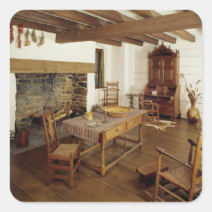 Piedmont-Raum, Guildford Landkreis Nord-Carolina Quadratischer Aufkleber