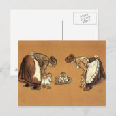 Piefke lernt zu gehen - Zille Postkarte (Vorne/Hinten)