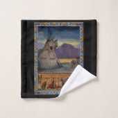 "Piegan-Blackfoot" Badhandtuch Set (Waschlappen)