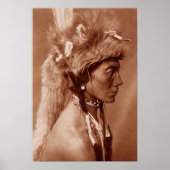 Piegan Blackfoot Indianermann Poster (Vorne)