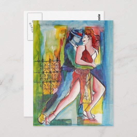 Piel y Tango Postkarte (Vorne/Hinten)