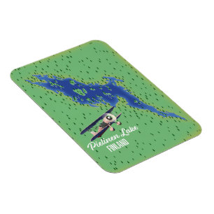 Pielinen-See Finnland Karte Magnet