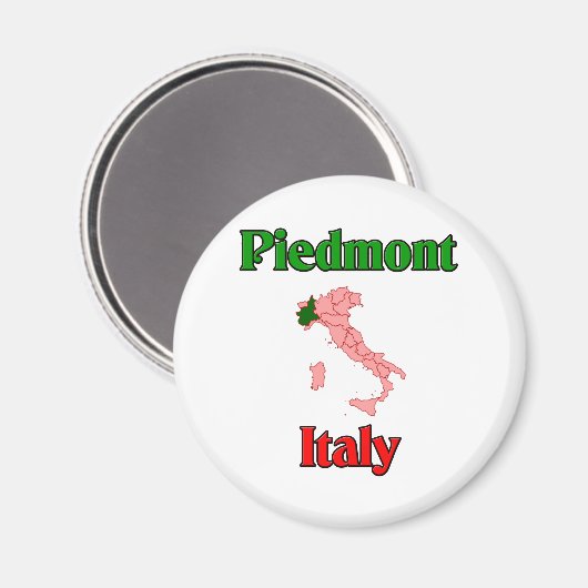 Piemont Italien Magnet (Vorderseite/Rückseite)