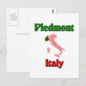 Piemont Italien Postkarte (Vorne/Hinten)