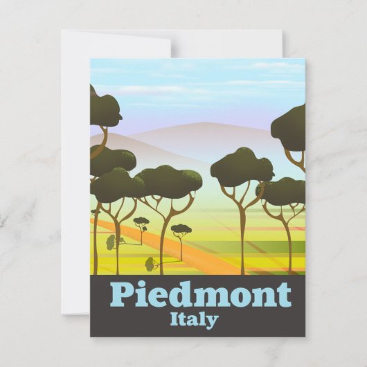 Piemont Italien Reiseplakat (Vorderseite)