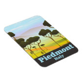 Piemont Italien Reiseplakat Magnet (Rechte Seite)