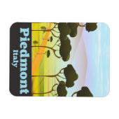 Piemont Italien Reiseplakat Magnet (Horizontal)