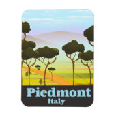 Piemont Italien Reiseplakat Magnet (Vertikal)