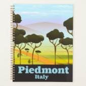 Piemont Italien Reiseplakat Planer (Vorderseite)