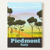 Piemont Italien Reiseplakat Planer (Rückseite)