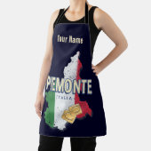 Piemont Italien Retro Region Karte Vintage Pasta Schürze (InSitu)