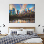 Piemont Park, Atlanta, Georgia - Canvas Print Leinwanddruck (Insitu (Schlafzimmer))