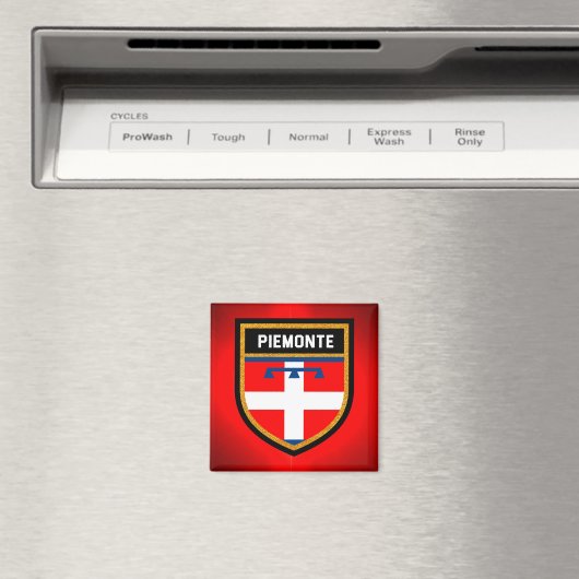 Piemonte Flag Magnet (In Situ (Geschirrspüler))