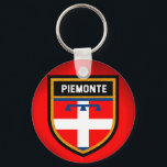 Piemonte Flag Schlüsselanhänger<br><div class="desc">Piemonte Flag</div>