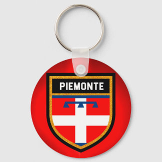 Piemonte Flag Schlüsselanhänger