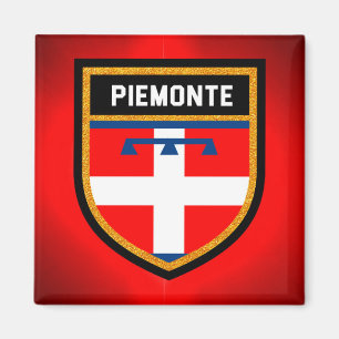 Piemonte-Flagge Magnet