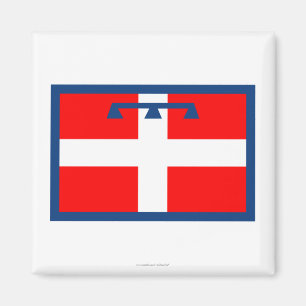Piemonte-Flagge Magnet