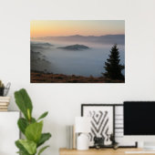 Pieniner Sonnenaufgang Poster (Heimbüro)