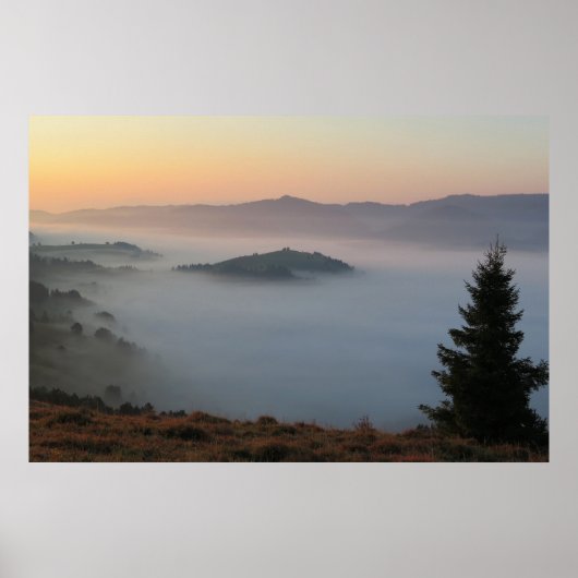 Pieniner Sonnenaufgang Poster (Vorne)