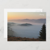 Pieniner Sonnenaufgang Postkarte (Vorne/Hinten)