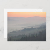 Pieniner Sonnenaufgang Postkarte (Vorne/Hinten)