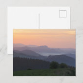 Pieniner Sonnenaufgang Postkarte (Vorne/Hinten)
