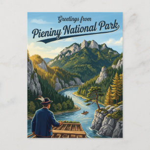 Pieniny Nationalpark Polen Postkarte