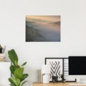 Pieniny-Sonnenaufgangsnebel Poster (Heimbüro)